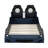 Blue Twin Size Platform Bed With Race Car Style, Led Illumination And Upholstered Back Soft Upholstery, Wood - Long-Term Durability