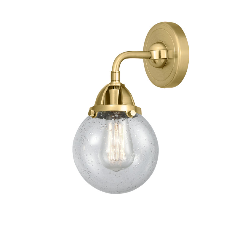 Applique murale 1 lumière 6 po 6 "Shauna 2 Beacon., DEL, Or satiné