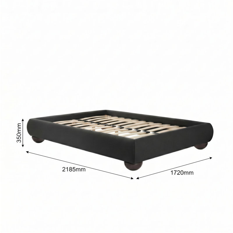 SOLLER BED, Kingsize (5'), Grey