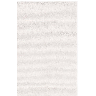 Autin Solid Colour Machine Woven Polyester Area Rug in Ivory