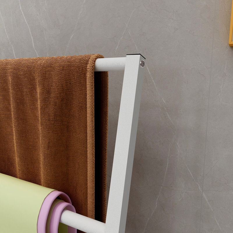 Porte-serviettes sur pied, Blanc