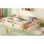 Lit sur pied, lit sur pied avec clôture Montessori, lit sur pied en bois Montessori-318023725-318023727