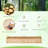 Wooden Raised Garden Bed Outdoor Rectangular Planter Box Whth Drainage Holes, Natural