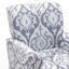 Fauteuil à motifs en mélange de polyester, structure en bois de bouleau massif avec pieds fuselés bruns, chaise d'appoint rembourrée de mousse avec garniture pour le bureau du salon