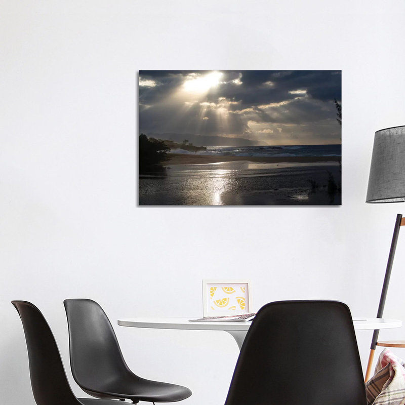 Scenic View Of Beach During Sunset, Hawaii, USA II by Panoramic Images - Wrapped Canvas Print