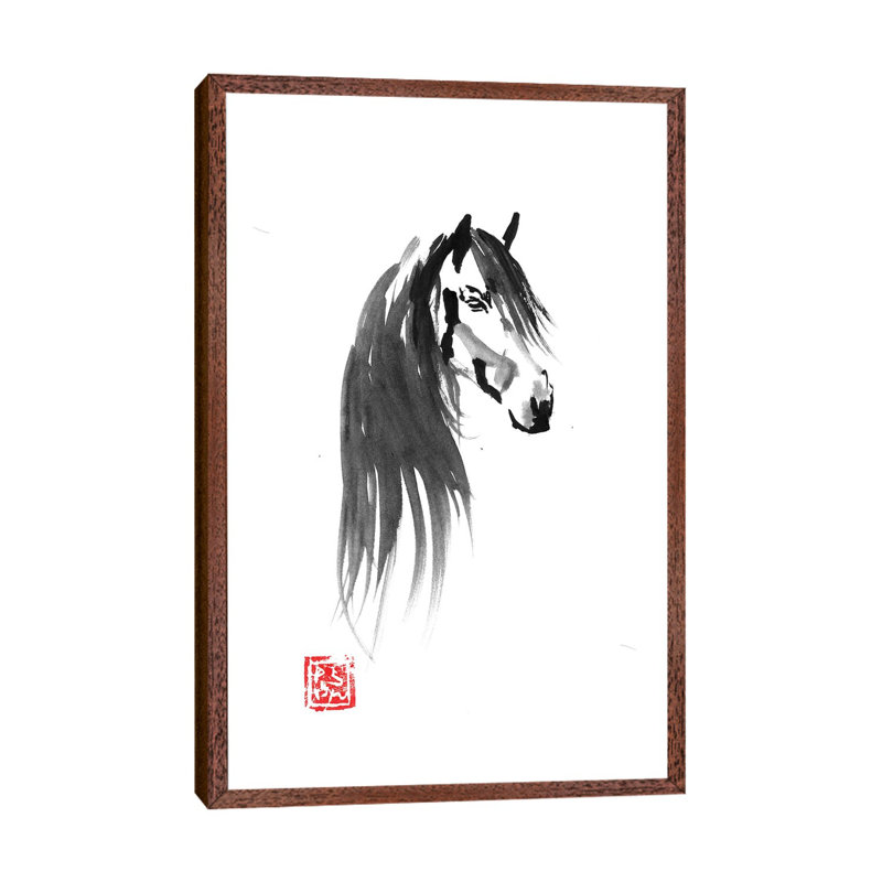 Pride by Péchane - Print on Canvas, 152.5 cm H x 101.5 cm W, Classic Brown Wood Framed