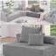 Très grand dossier modulaire en forme de U, canapé de plancher en tissu de luxe, canapé convertible à compression, canapé spacieux rempli de mousse, convient au salon, 2 couleurs-1390298345