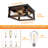 Williston Forge Rustic Wood Square Flush Mount Ceiling-1405161801