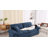 Geneveve 84" Chenille Upholstered Pillow-Top Arm Loveseat Sofa with Memory Foam Cushions and Pocketed Coil Springs-1829428588