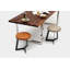 Y Leather Accent Stool-36817951-36817948