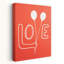 Hand Holding Love Balloons Minimalist Playful Romantic Wall Art Print 1 Piece Wrapped Canvas Wall Art-617407247