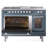 ILVE Professional Plus II 48 Dual Fuel Range, 5 Sealed Burners, Griddle (Blue Grey)-98168227-98168228
