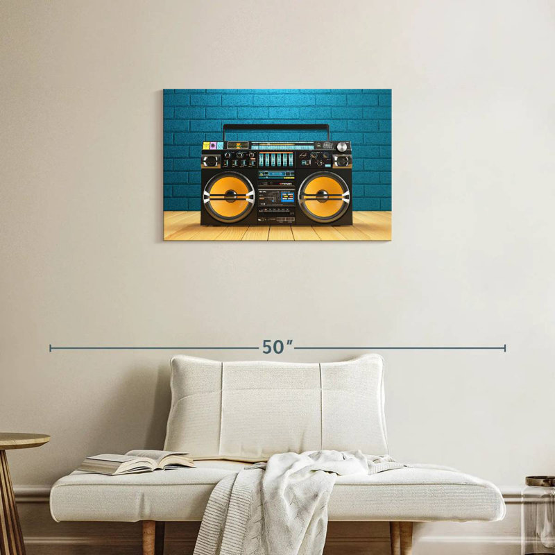 Abarca Boombox Player, H 20 po x l 30 po