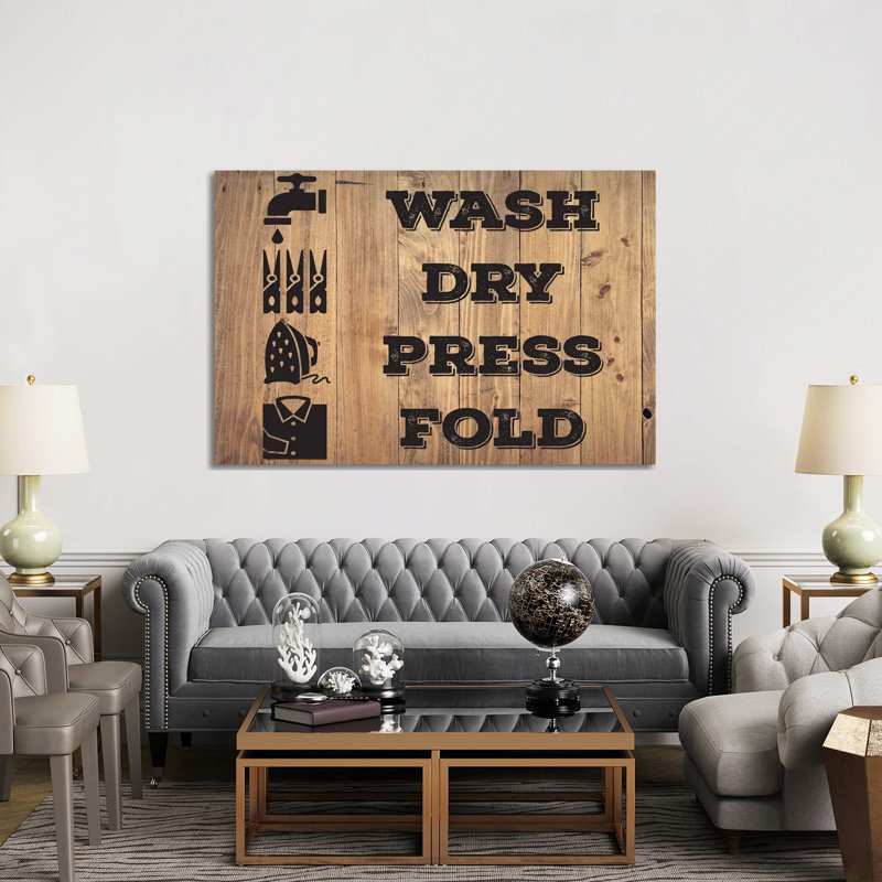 Laundry Natural II by Melody Hogan - Wrapped Canvas Print, 152.5 cm H x 101.5 cm W