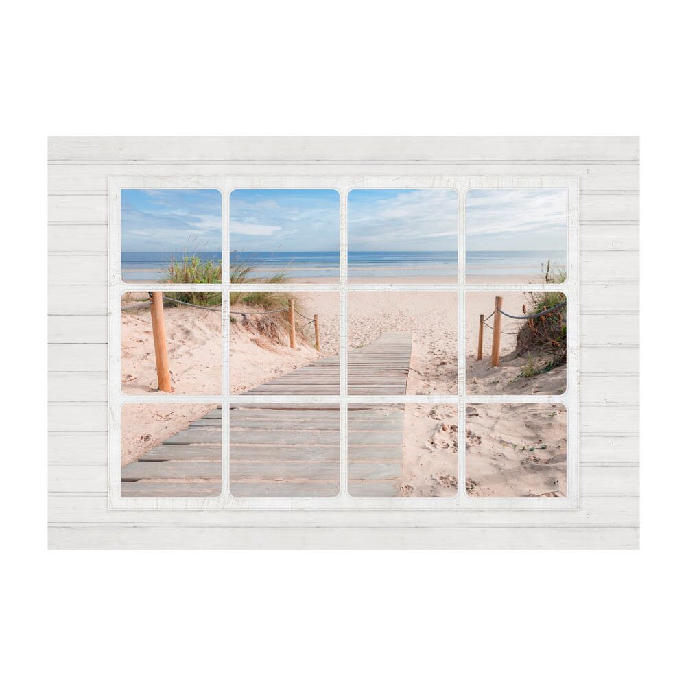 Fototapete Fenster zum Strand