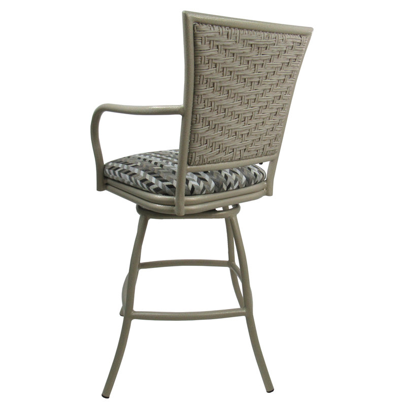 Tabouret de bar d'extérieur, 34", Simi gris doux