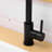 360 Swivel Black Sink Faucet With Pull-Down - Modern Style For Bathroom And Bar Sinks Matte Pull Out Kitchen Contemporary Easy Operation
