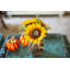 Arrangement floral tournesols en pot-43776777