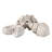 Polyresin Coastal Shell Design Sculptures Decorative Accent Figurines, Set Of 3 - 5", 3" Ivory