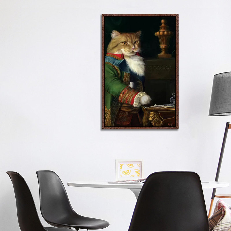 Waldo 1 Piece Painting on Canvas, 101.6 cm H x 66.04 cm W, Classic Brown Wood Framed
