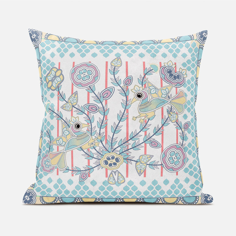 Housse et insert de coussin décoratif en polyester pour l'intérieur et l'extérieur, 18 po x 18 po