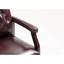 Chaises de bureau capitonnées avec accoudoirs