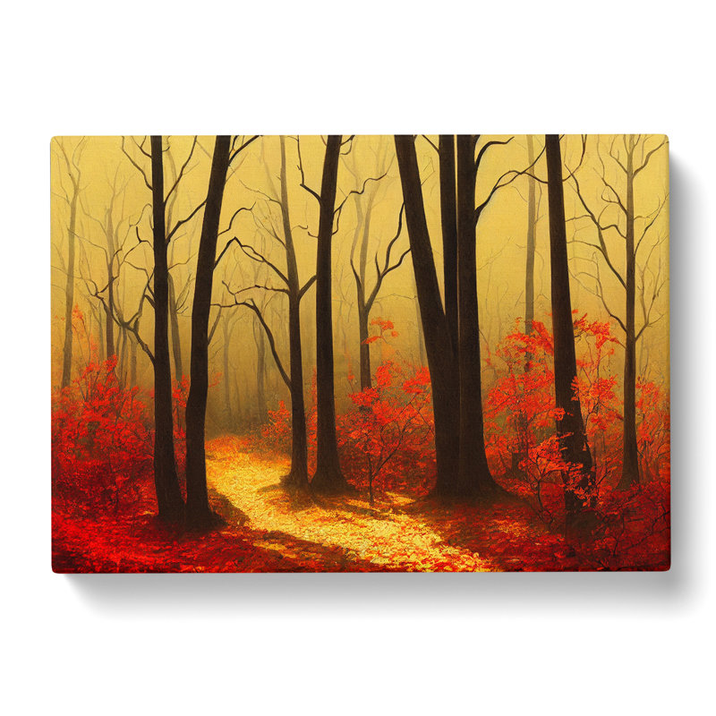 An Entrancing Autumn Forest - Wrapped Canvas, 50cm H x 76cm W x 3cm D