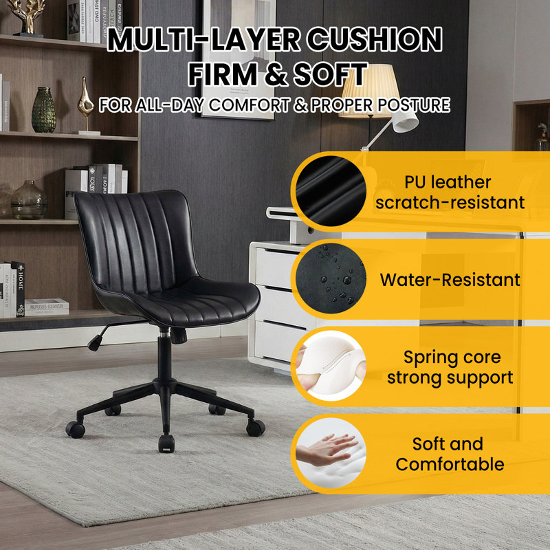 Office Chair, Black, Black