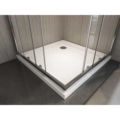 Grasiela 6 mm Square Corner Entry Shower Enclosure, 67.5-70 x 67.5-70 cm, H 190 cm