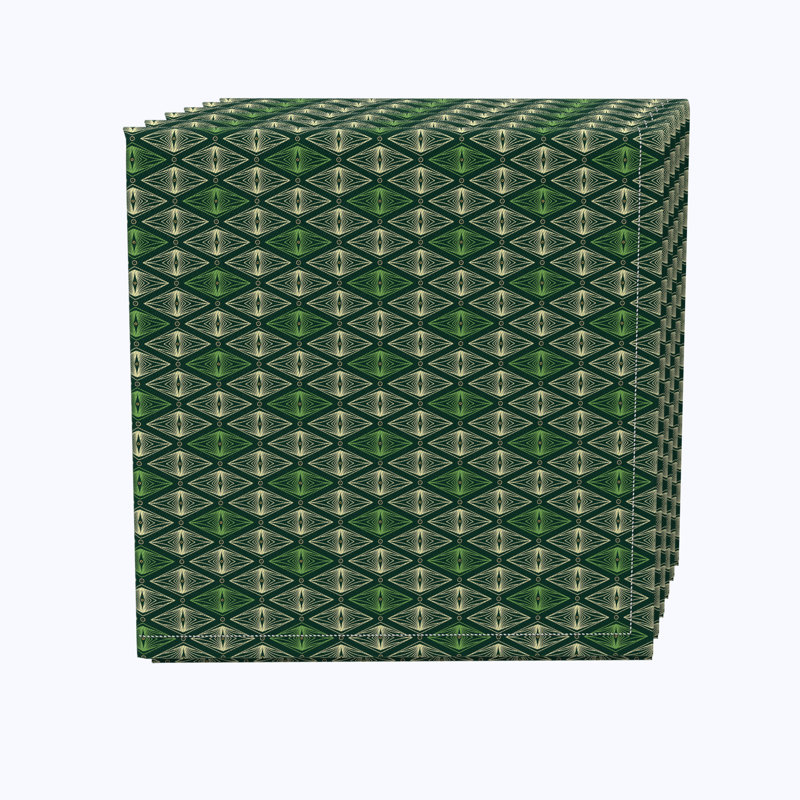 Kazimieras 100% Cotton Geometric Square Napkin
