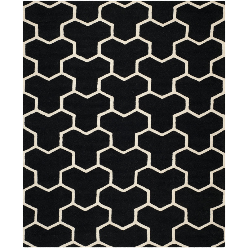Sanyla Cambridge Hand Tufted Wool Geometric Rug, Rectangle 9' x 12'