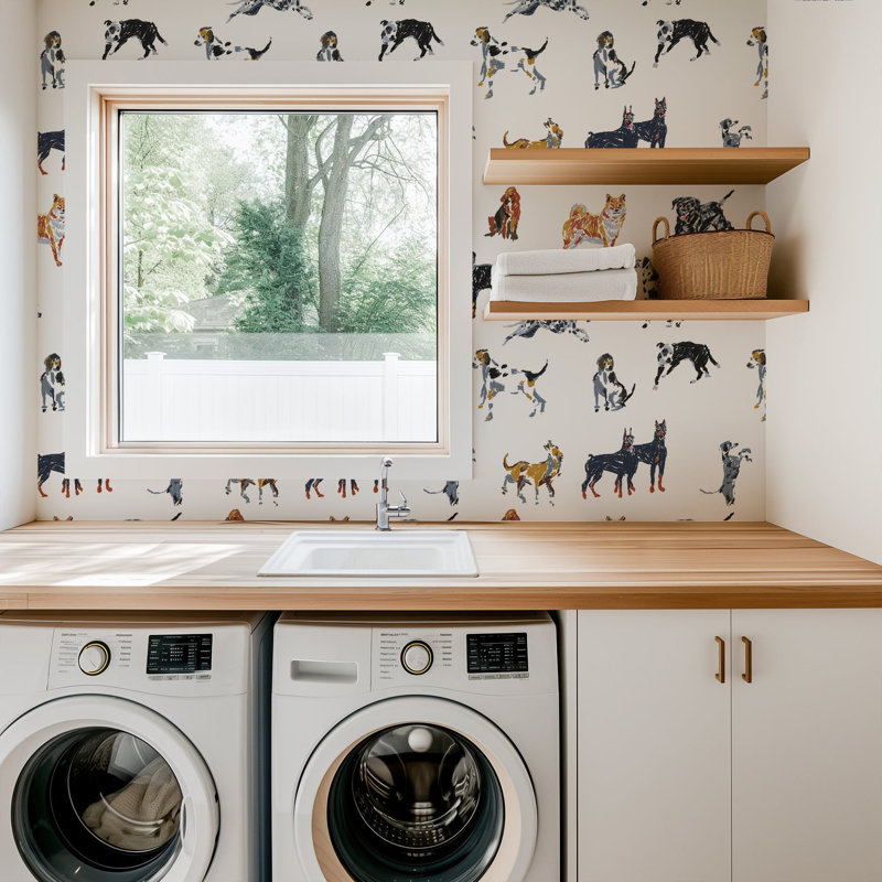 Dog Days - Sketchpad White Wallpaper, Sketchpad White, Premium Paper, Non-Pasted