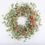 26" Fall Thanksgiving Day Pumpkin Eucalyptus Wreath