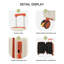 20-Inch Travel Suitcase with Combination Lock