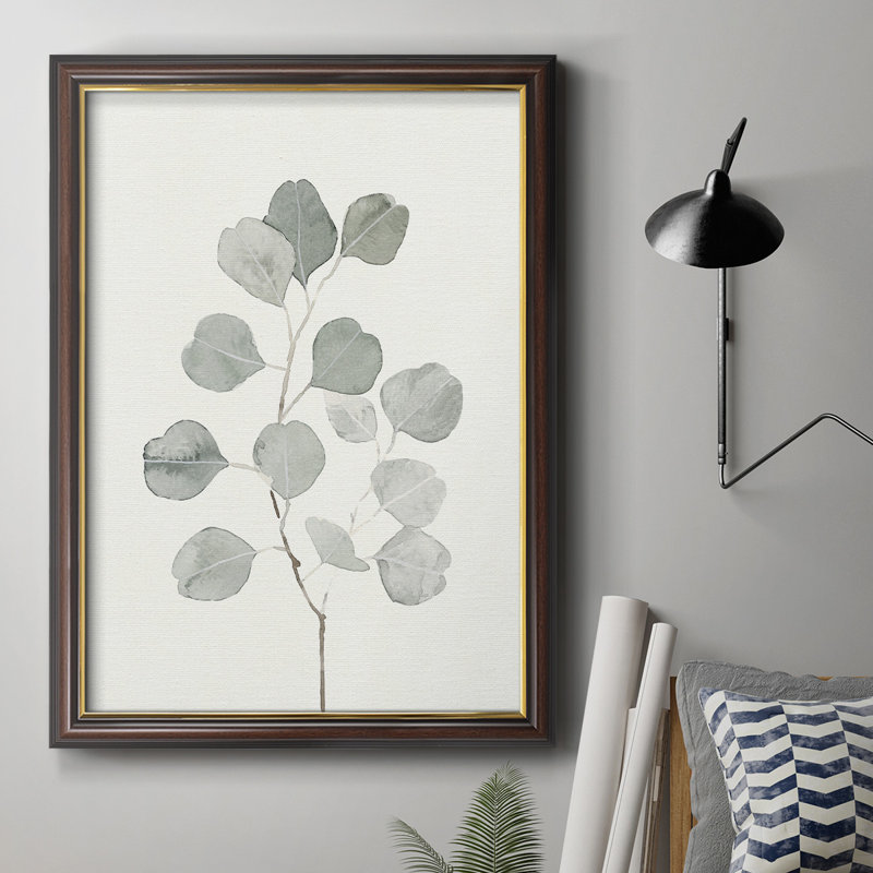 «Delicate Sage Botanical I», peinture sur toile encadrée, H 36 po x l 24 po x P 2,5 po