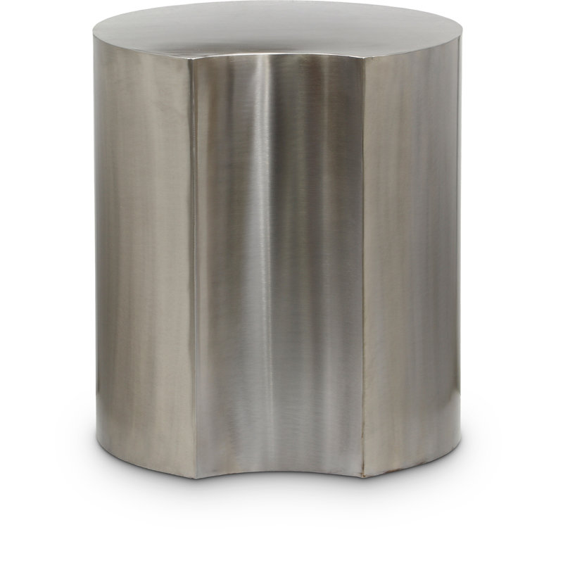 Table de bout Hylie, Argent / argent brossé, H 20 po x l 18 po x P 18 po