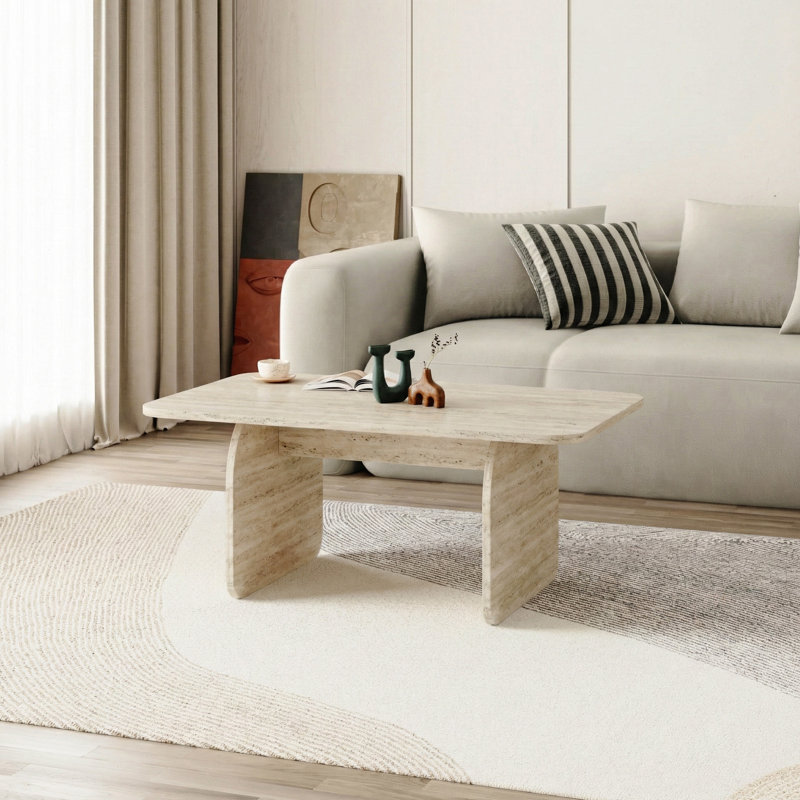 Coffee Table, Travertine