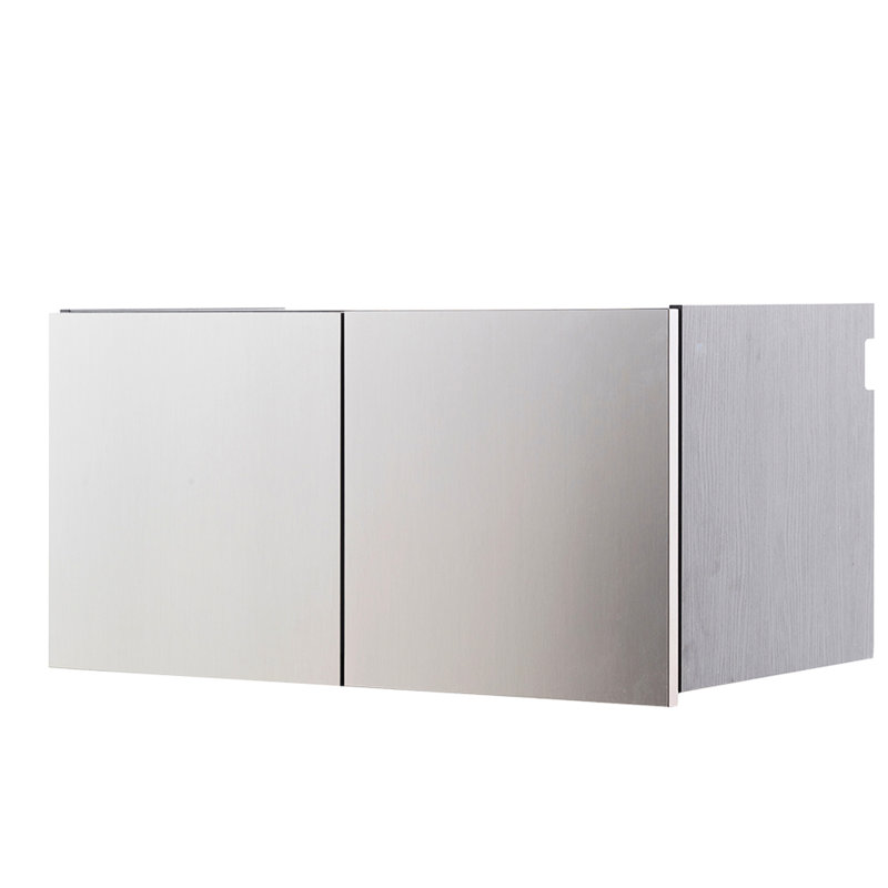 Wall Mounted Metallic Gray Cabinet For Garage With Scratch And Water Resistance - Extra Deep, Soft Closing, To Heat Series