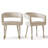 Hennigan Textured Fabric Dining Armchairs-1464132007