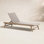Neecy 27.5'' Outdoor Teak Chaise Lounge