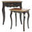 Solid Wood Top Nesting Tables with Storage