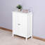Armoire de rangement pour salle de bain avec tablette réglable à double porte, blanc