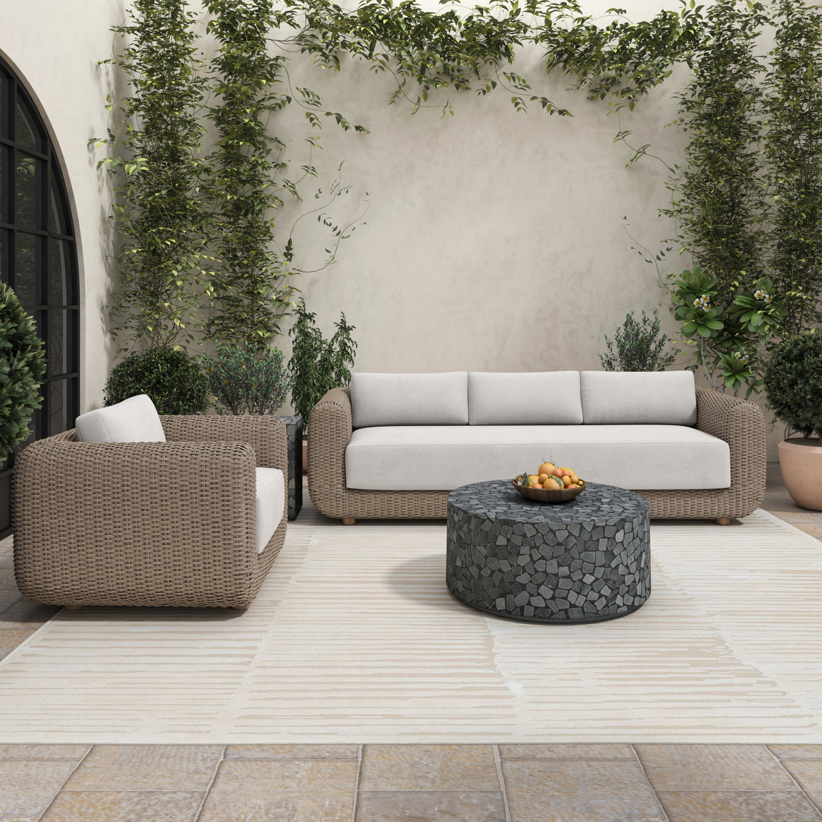 Outdoor Coffee Table Black