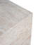 Table d'appoint carrée en travertin pour l'extérieur ou l'intérieur | Idée de cadeau