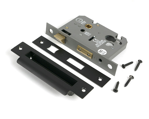 Polished Bronze 3" Euro Profile Sash Lock, Aged Bronze