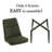 Modern Chenille Fabric Upholstered Dining Chairs Armless Side Chairs with Color-Matched Metal Frame For Kitchen Dining Room-155127100-148779385