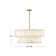 Simone 8 - Light Steel Dimmable Drum Chandelier