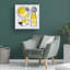 «Modern Kitchen Square II Yellow» par Michael Mullan - peinture sur toile tendue-493842427