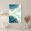 «Blue and Beige», aquarelle abstraite sur toile-133563101