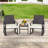 Kiyotsugu Polyethylene (PE) Wicker 2 - Person Seating Group with Cushions